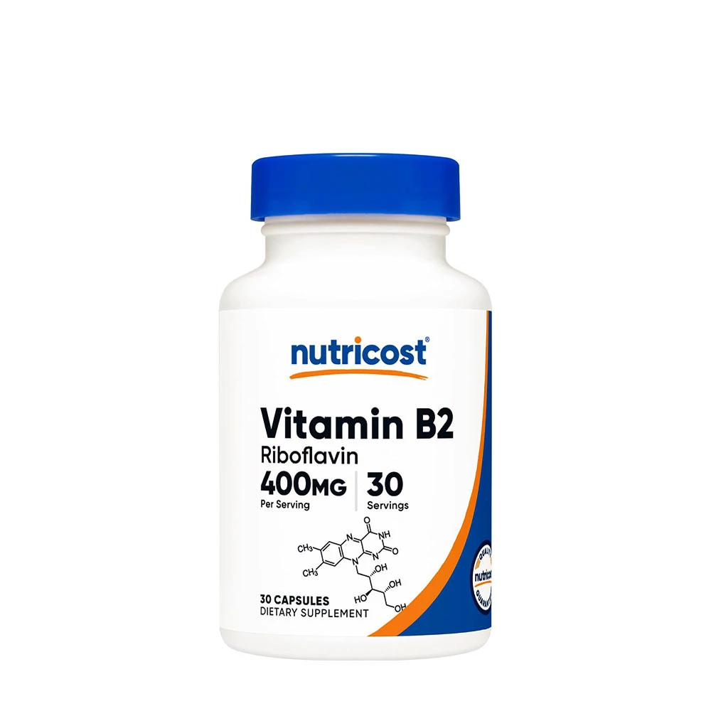 Nutricost - Vitamin B2 Riboflavin 400 mg (30 Capsules)