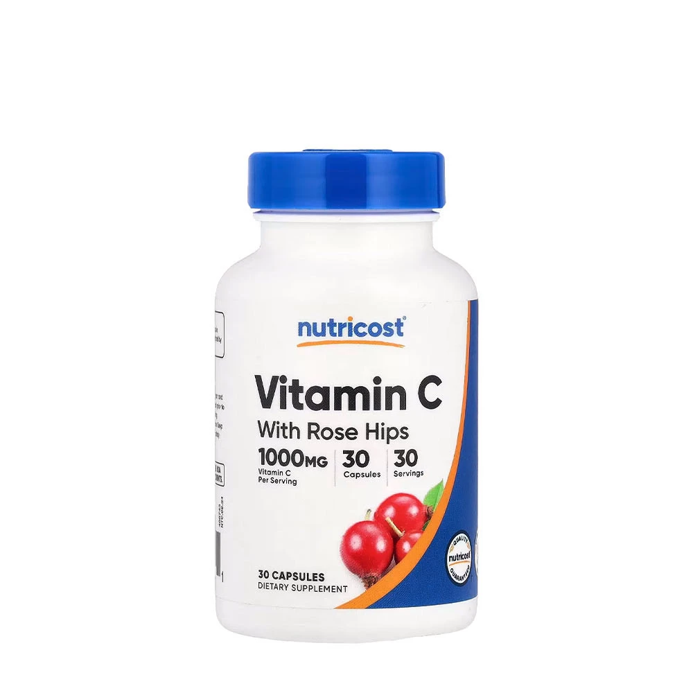 Nutricost - Vitamin C with Rose Hips Capsules (30 Capsules)