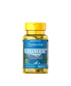 Puritan's Pride Cod Liver Oil 415 mg (100 Softgels)