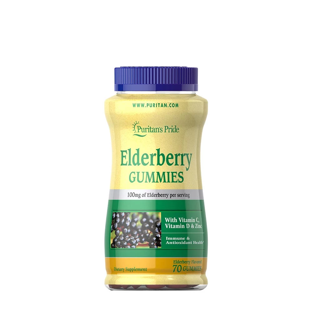 Puritans Pride Elderberry Gummies with Vitamin C