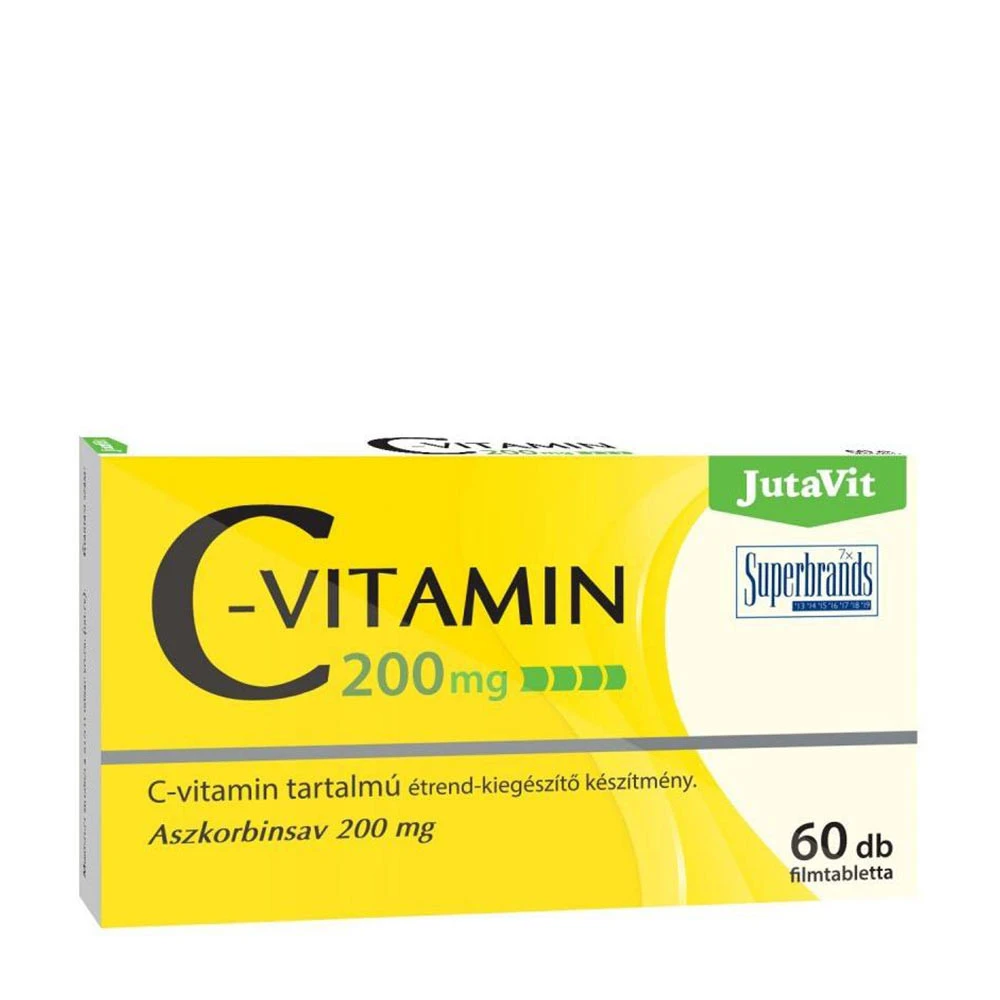 JutaVit Vitamin C 200 mg (60 Tablets)