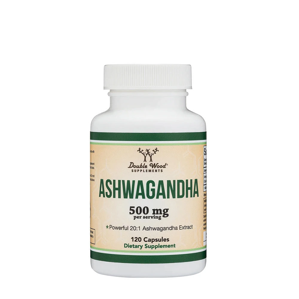 Double Wood Supplements Ashwagandha (120 Capsules)