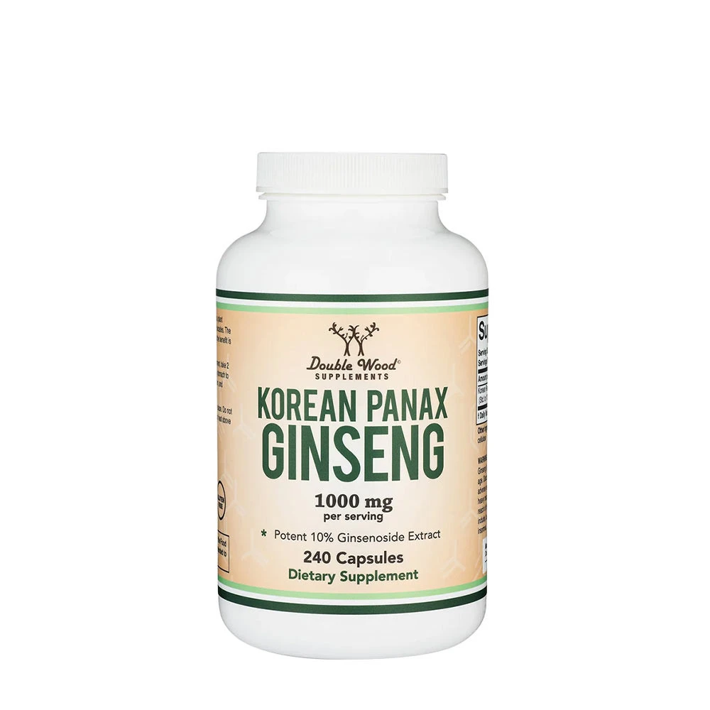Double Wood Supplements Korean Panax Ginseng (240 Capsules)