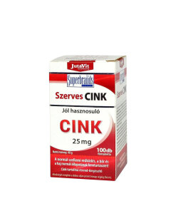 JutaVit Organic Zinc 25 mg Tablets (100 Tablets)