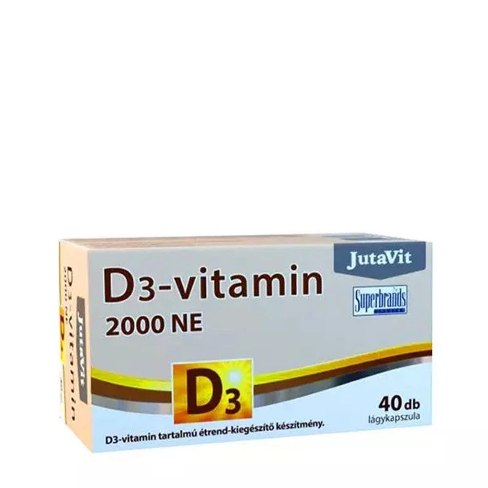 JutaVit Vitamin D3 2000 IU (40 Softgels)