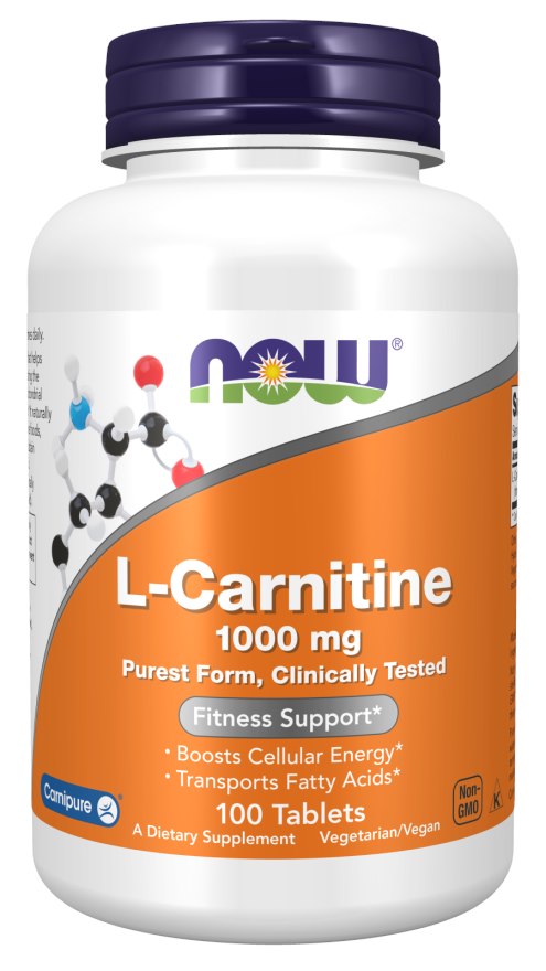 NOW L-Carnitine 1000 mg (100 Tablets)