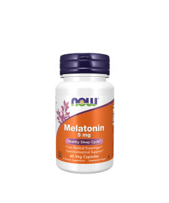 NOW Melatonin 5 mg (60 Veg Capsules)