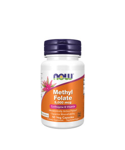 NOW Methyl Folate 5000 mcg (50 Veg Capsules)