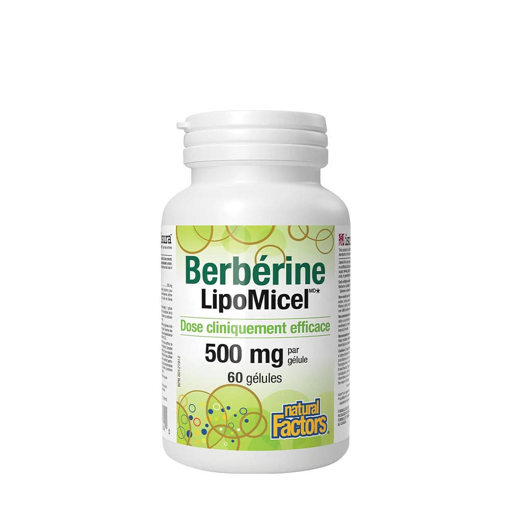 Natural Factors Berberine LipoMicel Matrix (60 Softgels)