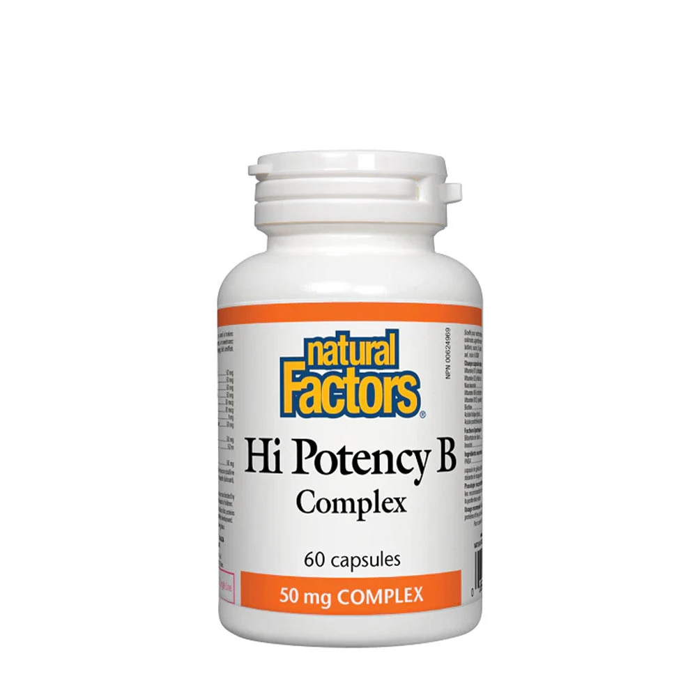 Natural Factors Hi Potency B Complex (60 Capsules)