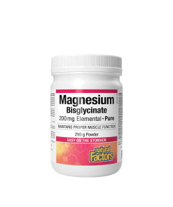 Natural Factors Magnesium Bisglycinate Pure 200 mg  (290 g)