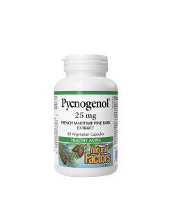Natural Factors Pycnogenol 25 mg Pine Bark Extract (60 Capsules)