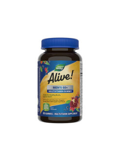 Natures Way Alive!® Men’s 50+ Gummy Multivitamin (60 Gummies)