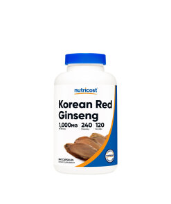 Nutricost Korean Red Ginseng  (240 Capsules)