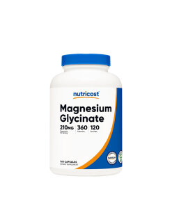 Nutricost Magnesium Glycinate 210 mg (360 Capsules)