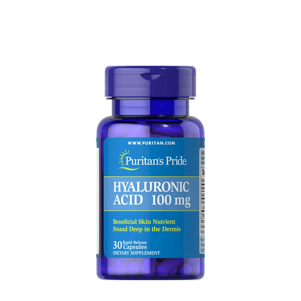 Puritans Pride Hyaluronic Acid 100 mg (30 Capsules)