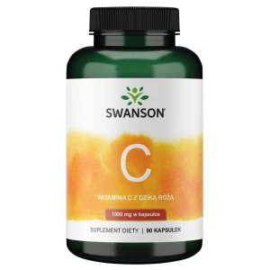 SWANSON Witamina C1000 + dzika ró¿a 90 kaps