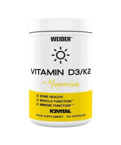 Vitamin D3/K2 + Magnesium - 120 caps
