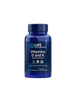 Vitamins D and K with Sea-Iodine - 60 caps